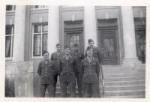 <p>College Training Detachment, Wichita State Univ., Wichita, Kanasas      Back Row - L-R    Fred Keener, Gordon Smith, Wyman Markin     Front Row - L-R    Joe Harlan, Gene McCoy, Lyle Ludeke    January 1944</p>